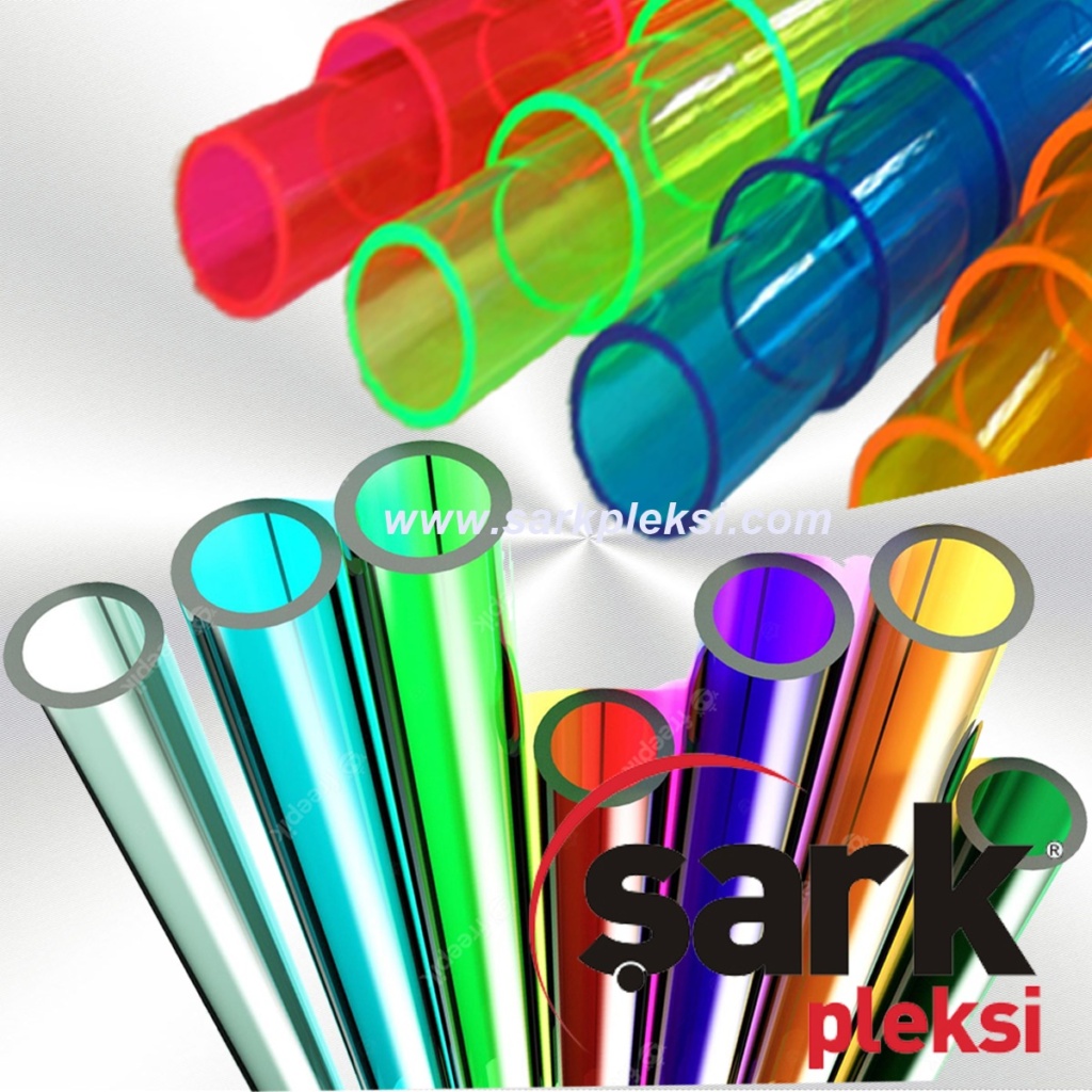 Acrylic Plexiglass ColoredTube Şark Pleksi