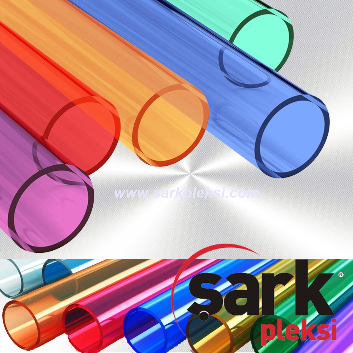 Colored Plexiglass Acrylic Tube